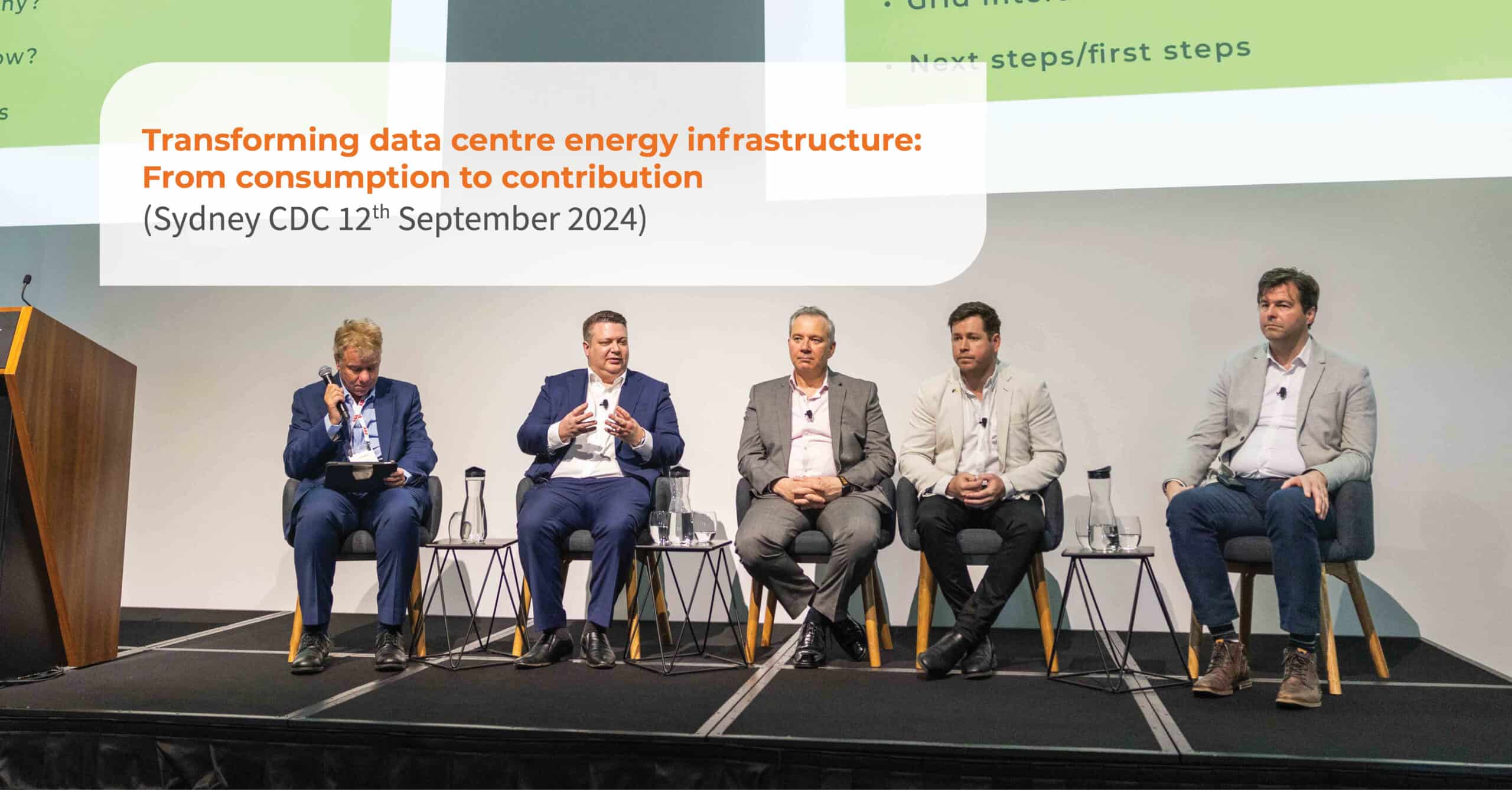 Transforming data centre energy infrastructure: From consumption to contribution (Sydney CDC 12th September 2024)