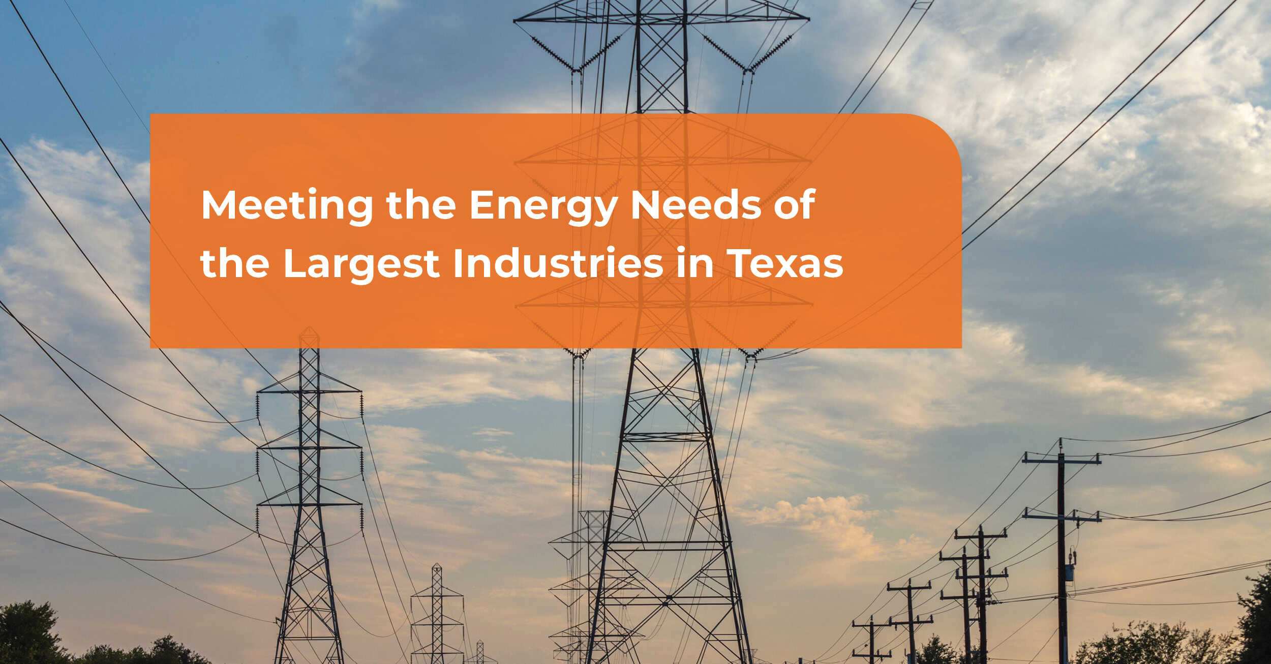 Meeting the Energy Needs of the largest industries in Texas